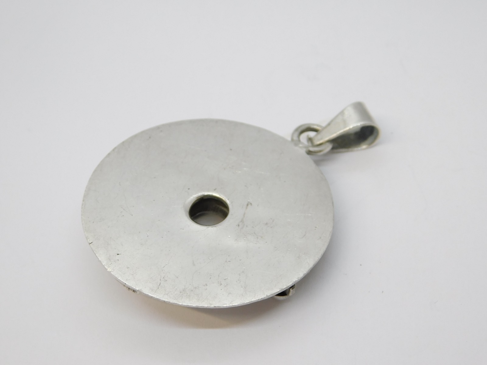 Large Sterling Silver Cross Pattern Moonstone Cab… - image 5