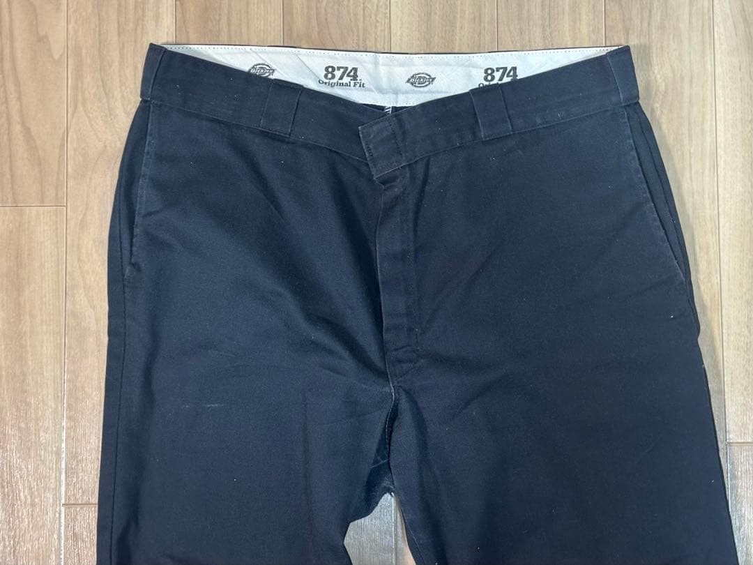 Dickies 874 Work Pants Mens Chino Black Size 36/2XL Cargo Workwear image 2