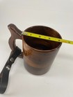 Lot of Wooden Beer Mug/Tankard - Hand Made - + Leather frog and 2 possibles bags — photo 3