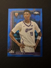 Topps Chrome Sapphire Ace Bailey #255 Utah Jazz Rookie 2025-26