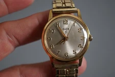 Vintage Elgin Gold Tone Swiss Made Wrist Watch 10K Goldfilled