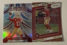 Brock Purdy 2024 Absolute Football #469/499 + Airborne Hobby Exclusive Lot