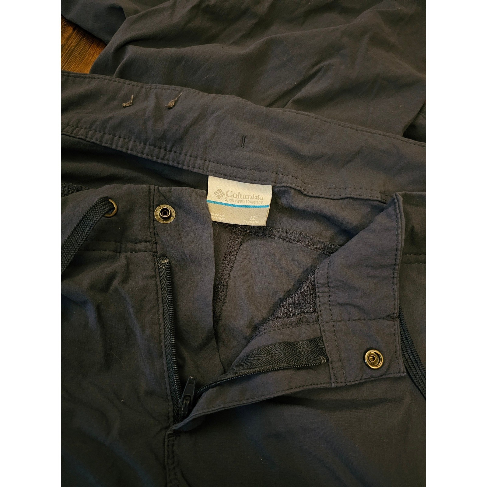 Columbia Anytime Outdoor Bootcut Pants Blue Womens 12 Regular Hiking Stretch thumbnail 5