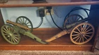 Reproduction Civil War Artillery Miniature Cannon Models w/ Spoked Wheels (2)
