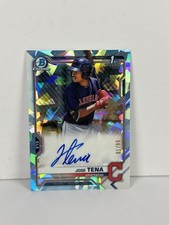 2021 Bowman Chrome Prospects Autographs Jose Tena #BSPA-JTO Aqua /99 Sapphire
