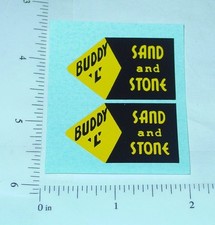Pair Buddy L Sand  Stone Dump Truck Stickers BL-010