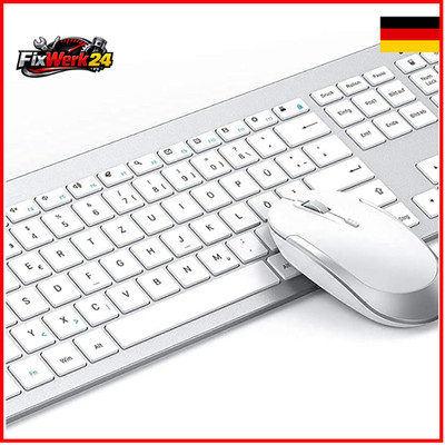 seenda Funktastatur Maus Set Kabellos 2,4 GHz Ultra Dünne Wiedera