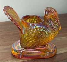 Mosser Glass MARIGOLD CARNIVAL Turkey toothpi...