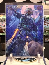 2025 Topps Star Wars Galaxy It's Not a Matter Of Luck Purple Mini-Diamond /125 T