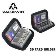 Memory Card Storage Bag 22Slots SD Cards Organiser Pouch Card Carrying Case