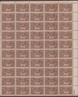 US, 972, AMERICAN INDIAN, FULL SHEET OF 50, MINT NH, 1940'S COLLECTION