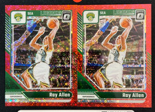 Lot 2 Ray Allen 2024-25 Panini Donruss Optic /75 Legends Red Disco #240