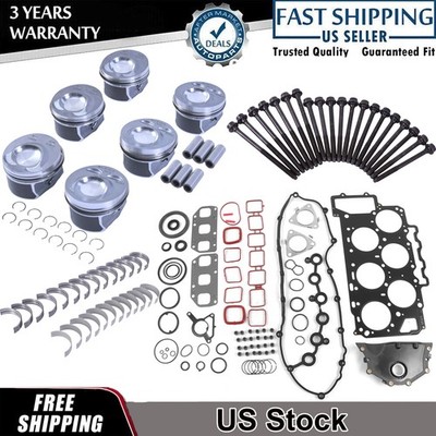 3.6L Engine Rebuild Overhaul Kits For Porsche Cayenne VW Passat Audi Q7 VR6 FSI