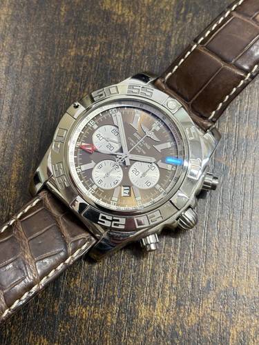 BREITLING CHRONOMAT AB0410 CHRONOGRAPH. WITH CHOCOLATE DIAL. B...