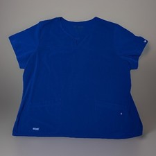 Greys Anatomy Scrub Top - Navy Blue - Short Sleeves - BARCO Signature - 4XL