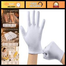 10 Pairs Moisturizing Cotton Gloves for Dry Hands, Overnight Lotion Care, Eczema