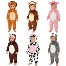 Baby Hooded Girls Animal Outfit Cosplay Romper Toddler Costume Christmas Infant