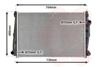 KüHler, MotorküHlung 01002101 VAN Wezel FüR Alfa Romeo