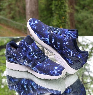 Adidas Zx Flux Neutron 2015 Men's Size 12 Blue Custom B24393 | eBay