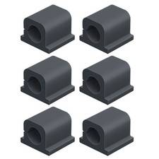 Durable PRO Cable Clips Holder For 1 Large Power Wire | Pack of 6 | Black 3M