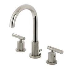 Kingston Brass FSC8929KNL Convergent Widespread Bathroom Faucet with Knurled ...