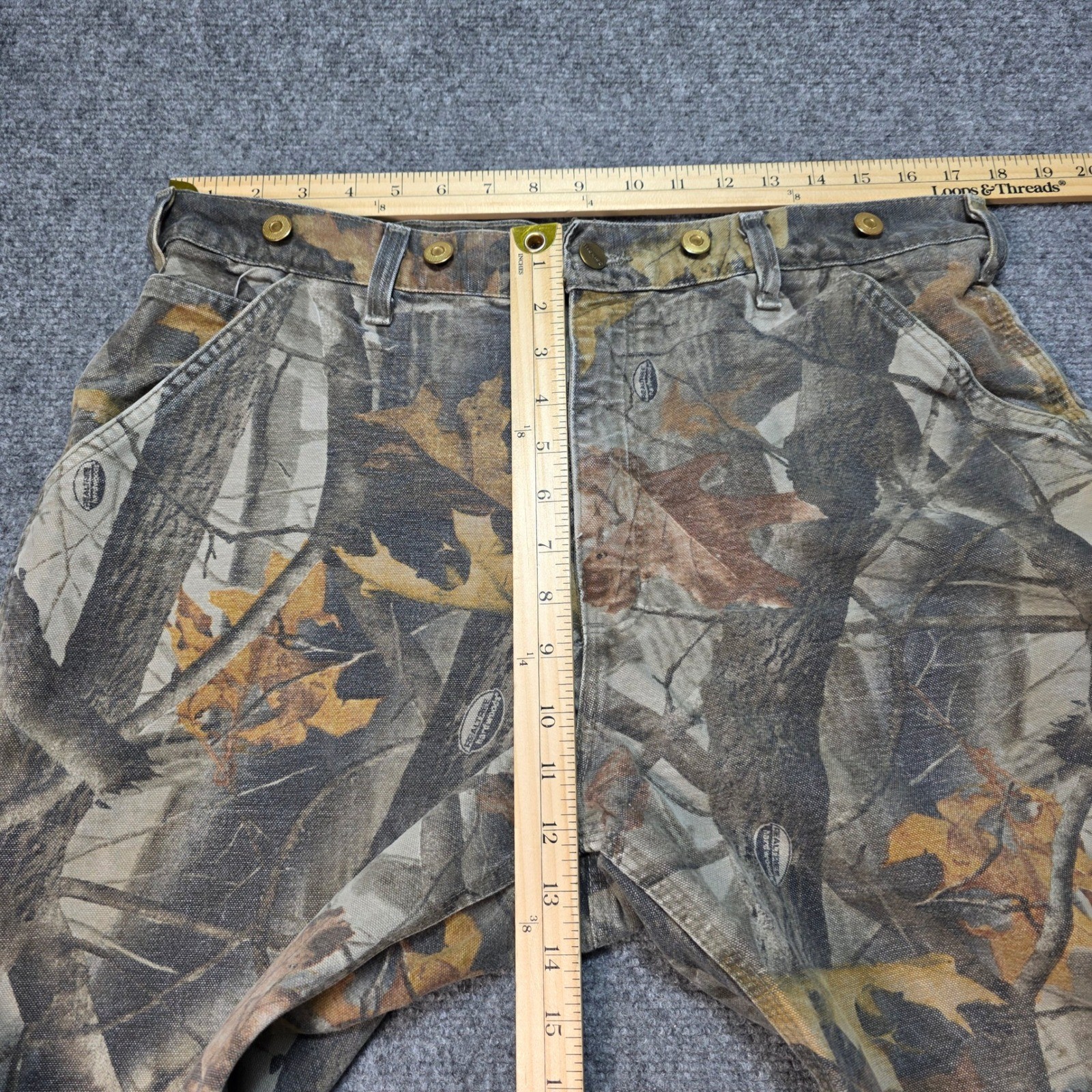 Carhartt B158 CMO Realtree Camo Dungaree Pants Men's 38x30 Vintage Workwear thumbnail 4