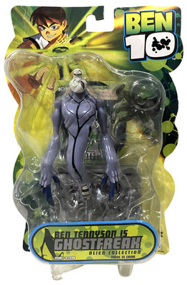 Ben 10 Ghostfreak 4  Action Figure Battle Version NEW w Creases 2007 Bandai