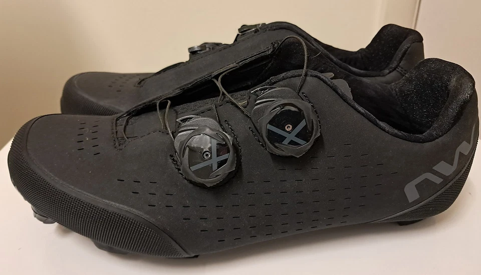 Northwave Rebel 3 Men’s Mtb Cycling Shoes US 8.5 Euro 41 (9419-21) in Black — 第 3/4 张图片