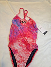 Nike Swim Women's HydraStrong USA Racerback One-Piece Swimsuit 36/Medium