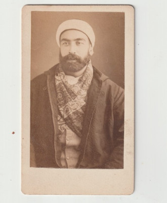 Antique photo CDV C.1860-70s Man from Greece , Ethnic