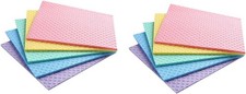 Reusable Cleaning Cellulose Sponge Cloths Absorbent Wipes Clean Kitchen Car Dish