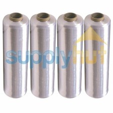 18" x 1500' 100 Gauge 4 Rolls Pallet Wrap Stretch Film Hand Shrink Wrap 1500FT