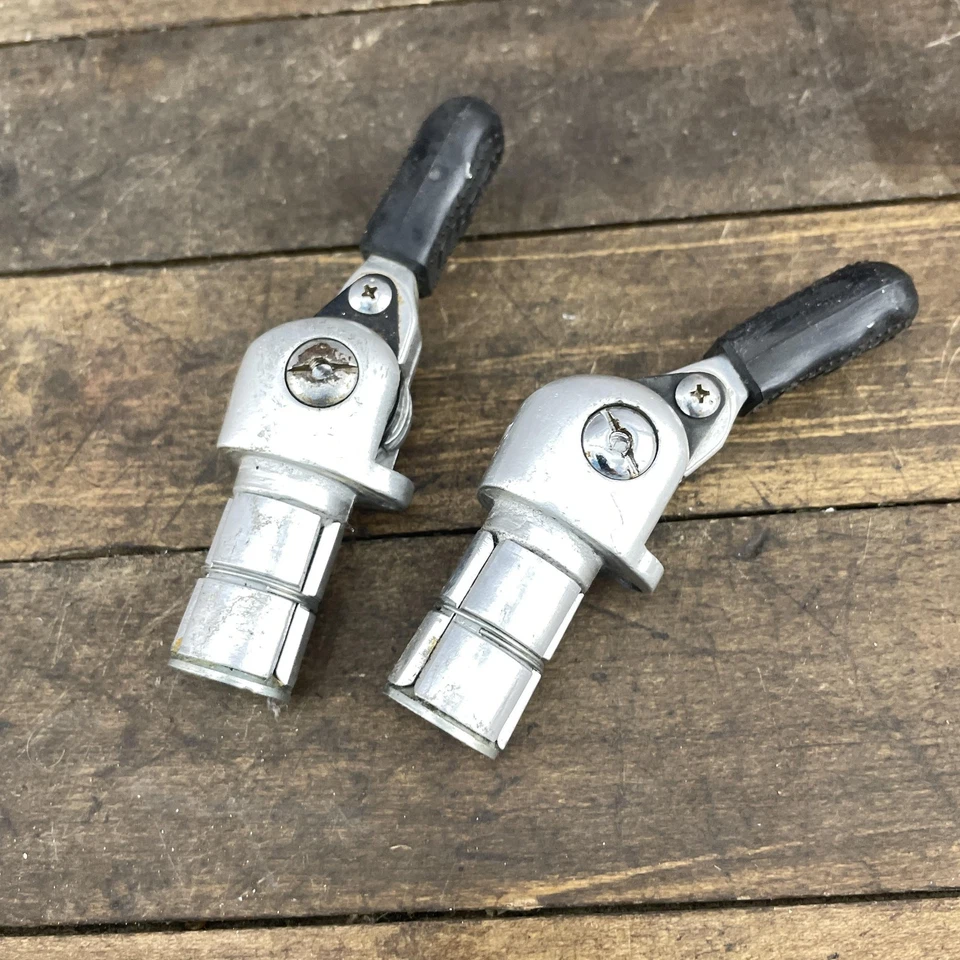 Vintage Raleigh Bar End Friction Shifters Pair Road Touring Bike Drop Bar Alloy - Image 3 of 4