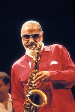 Tenor sax player Sonny Rollins performs at Muziektheater in Amster- Old Photo 1