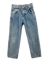 Vintage Wrangler Kids Jeans Size 8 Blue Denim Straight Leg USA Made