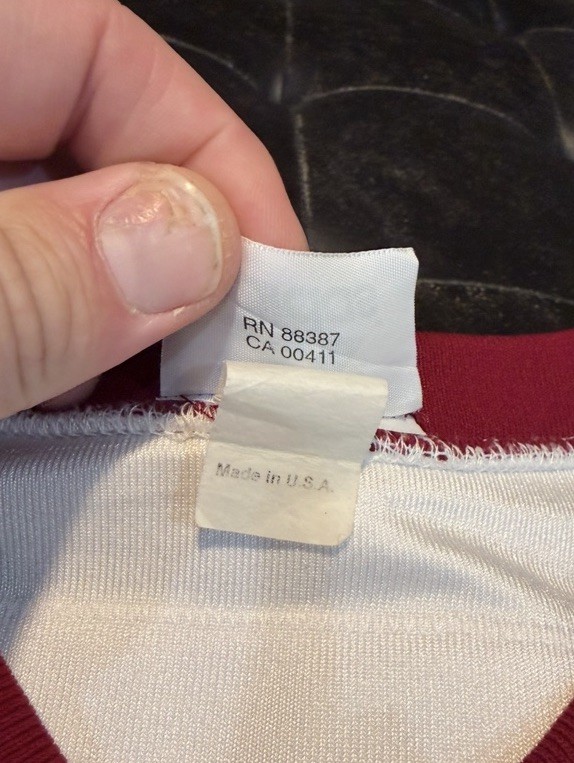 Deion Sanders Auth Vintage Adidas Washington Redskins 2000 Game Issued Jersey 54