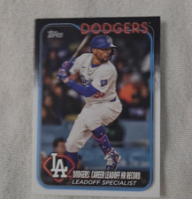 Topps 2024 Update Series Mookie Betts Dodgers #US334 Career Leadoff HR Record