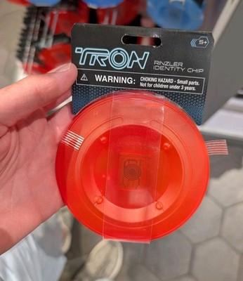NEW  Disney Parks WDW TRON Lightcycle Run Identity Chip Rinzler Red 