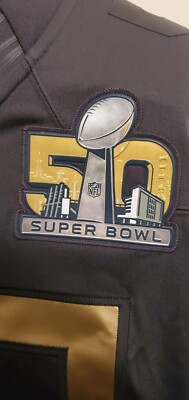 Nike NFLアメフトゲームTシャツ 50thスーパーボウル　スウェット金刺繍 Nike Super Bowl 50 Limited NFL Stitched Mens XL Jersey | eBay
