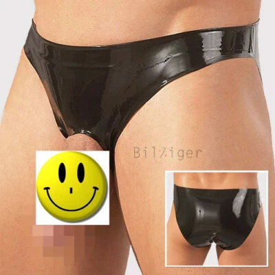 Late-X Slip Schritt offen S M L Unterwäsche Latex Herren "Showmastery"L62