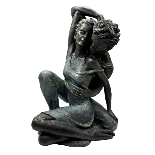 Large Big Couple Embracing Hugging Intimate Adult Sculpture Figurine Ornament