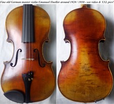 OLD GERMAN VIOLIN EARLY 1900 - video - ANTIQUE MASTER RARE                     330