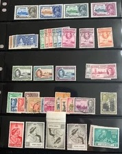 GOLD COAST 1935-49 STAMPS COLLECTION ON PAGE