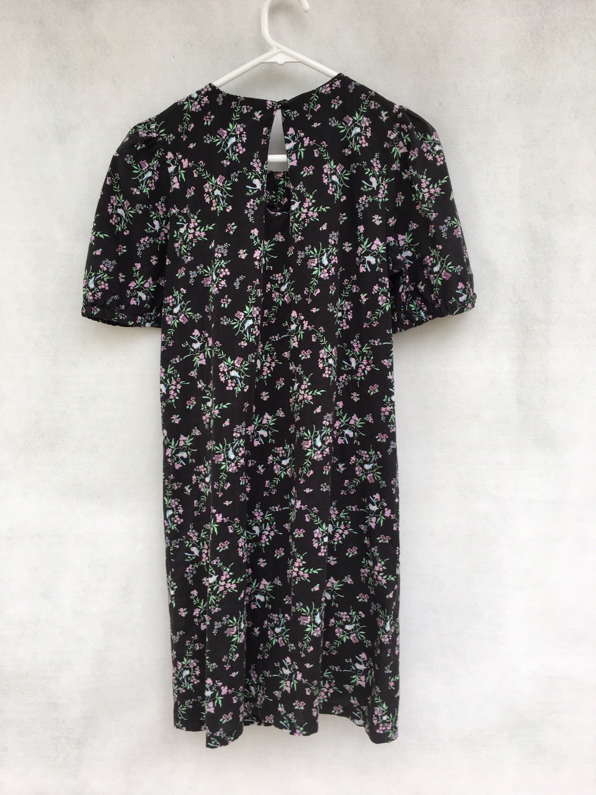 🌱 Zimmermann Short Sleeve Floral Bird Print Embellished Shift Dress Size 0 8