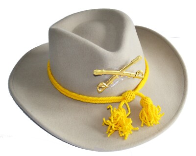 American Civil War Badged Grey Cavalry Style Slouch Hat  display picture 3