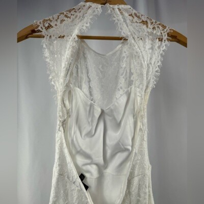 Lulus Romance Language Backless Lace Dress in White Size Small | eBay Lulus Romance Language Backless Lace Dress in White Size Small | eBay
