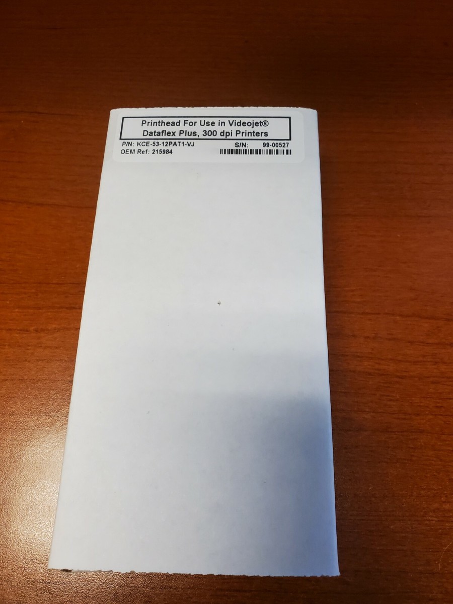 t*a Videojet Dataflex Plus 6420 6320 53mm OEM Printhead Ref # KCE-53