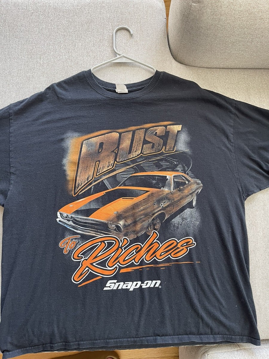 Snap On T shirt Mens Sz XXL Rust To Riches Chevelle Camaro Muscle