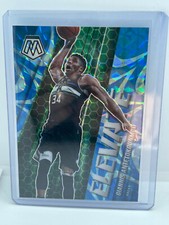 2020-21 Mosaic Giannis Antetokounmpo Blue Reactive Elevate Insert Card /99 SP
