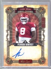 2022 Wild Card 5 Card Draw Auto Perrion Winfrey /2 Sooners Browns Stallions